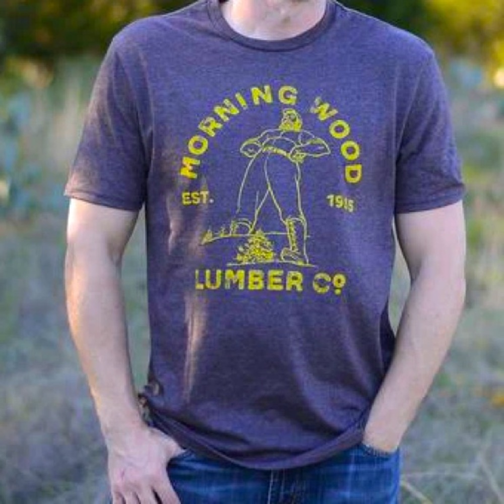 Sale 💚 Morning Wood Lumber ultra soft stretchy t-shirt size Small